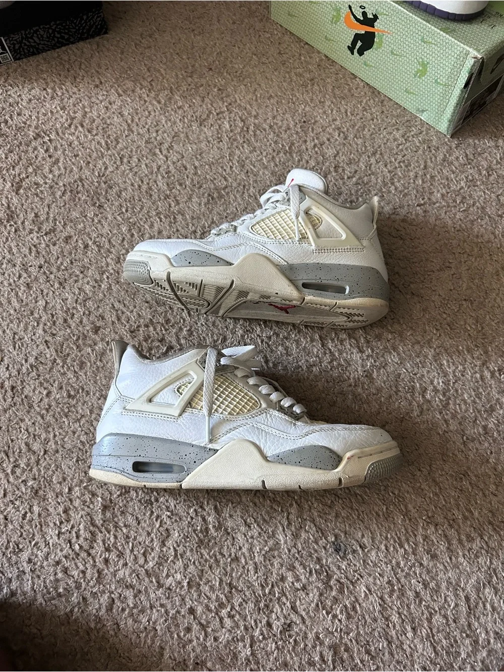 2021 Air Jordan 4 Retro GS “White Oreo”